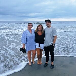 Airy Blue and White Striped Dress